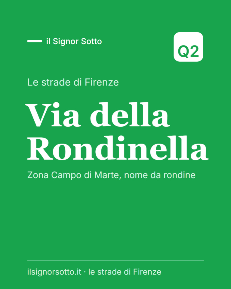 Via della Rondinella, Quartiere 2 Firenze
