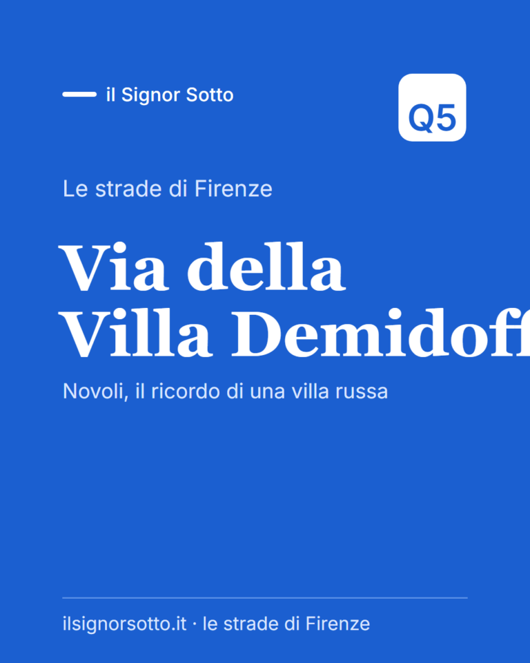 Via della Villa Demidoff, Quartiere 5 Firenze