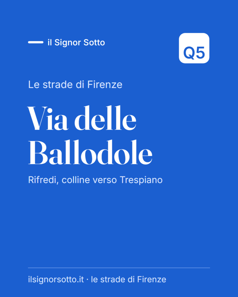 Via delle Ballodole, Quartiere 5 Firenze