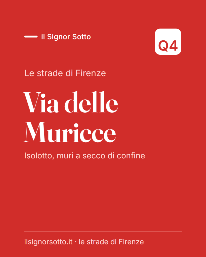 Via delle Muricce, Quartiere 4 Firenze