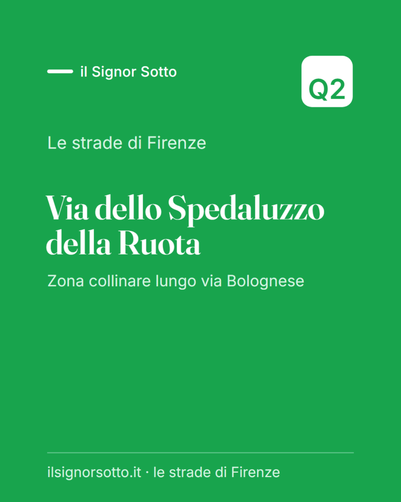 Via dello Spedaluzzo della Ruota, Quartiere 2 Firenze