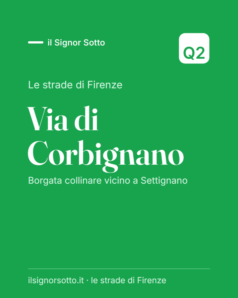 Via di Corbignano, Quartiere 2 Firenze
