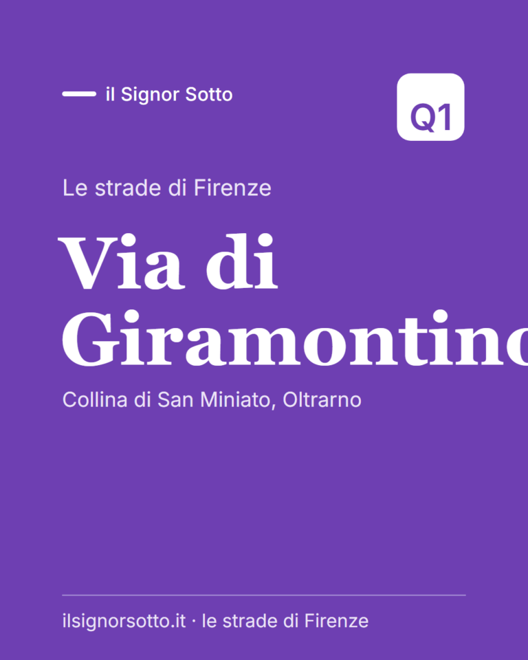 Via di Giramontino, Quartiere 1 Firenze