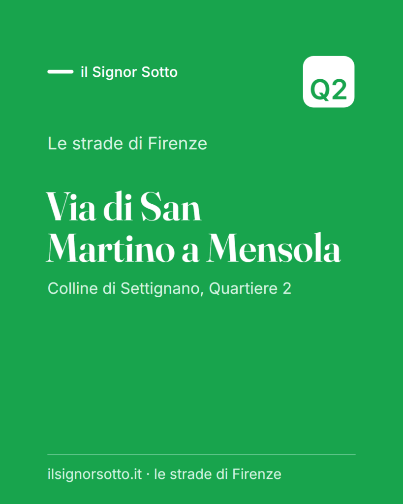 Via di San Martino a Mensola, Quartiere 2 Firenze