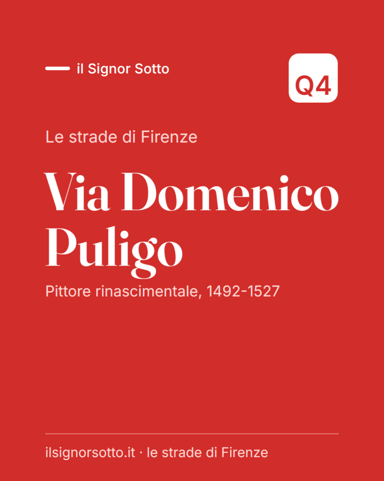 Via Domenico Puligo, Quartiere 4 Firenze