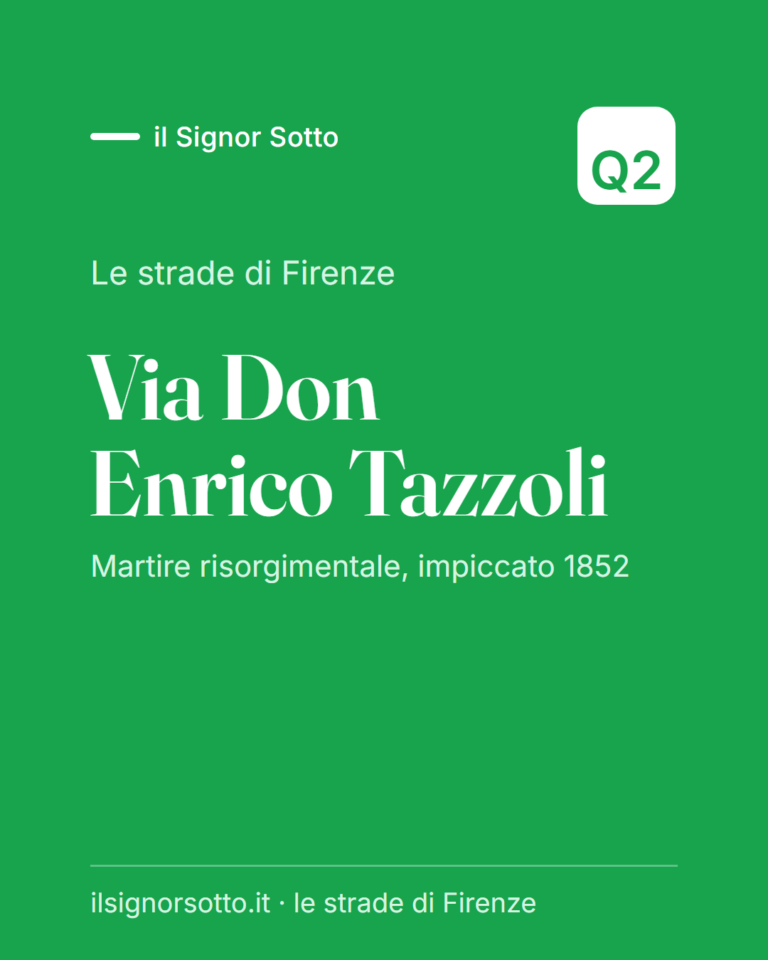 Via Don Enrico Tazzoli, Quartiere 2 Firenze