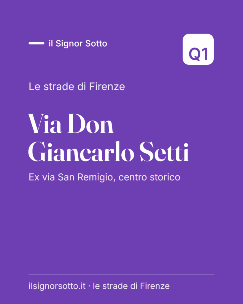 Via Don Giancarlo Setti, Quartiere 1 Firenze