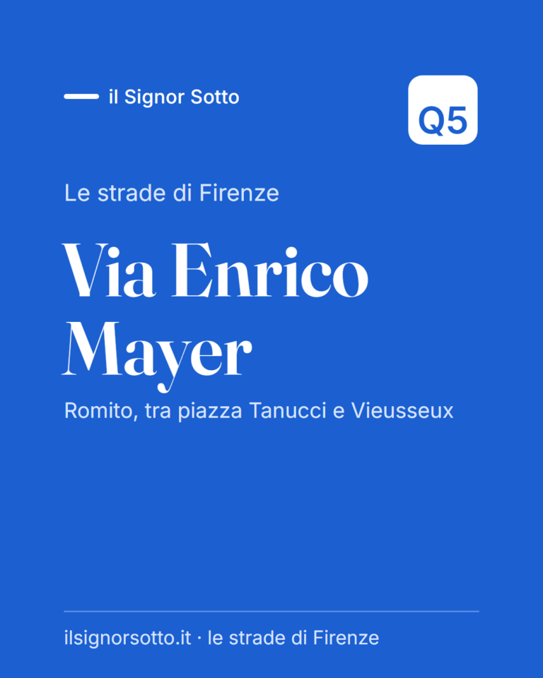 Via Enrico Mayer, Quartiere 5 Firenze