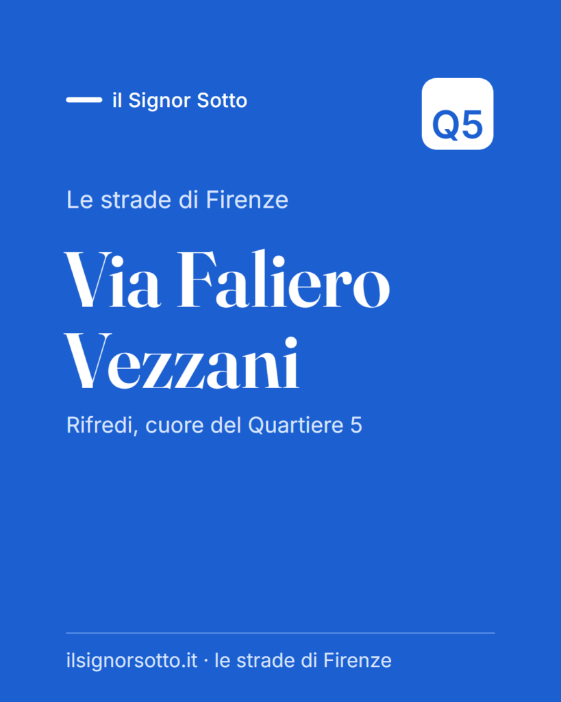 Via Faliero Vezzani, Quartiere 5 Firenze