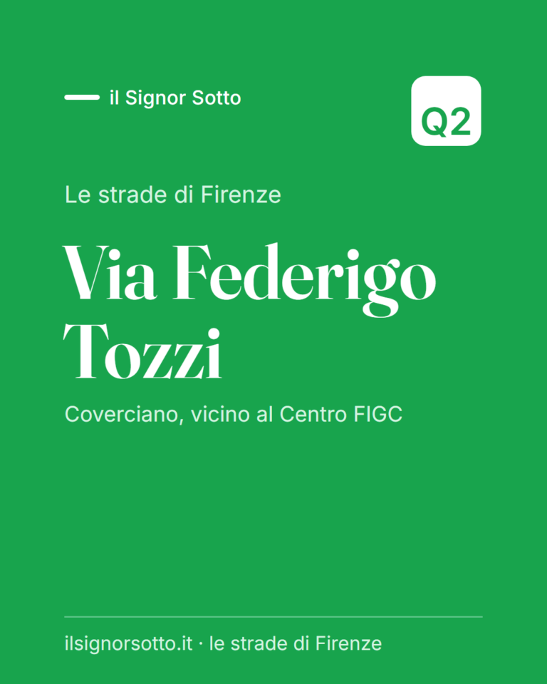 Via Federigo Tozzi, Quartiere 2 Firenze