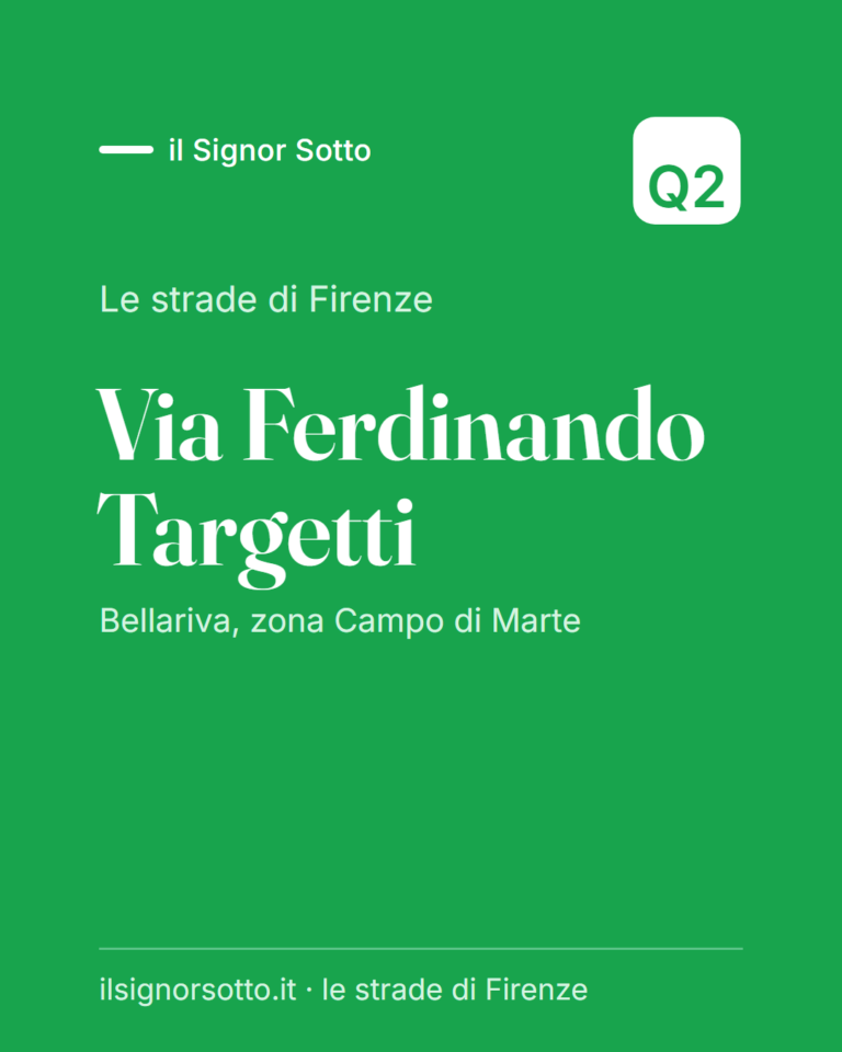 Via Ferdinando Targetti, Quartiere 2 Firenze
