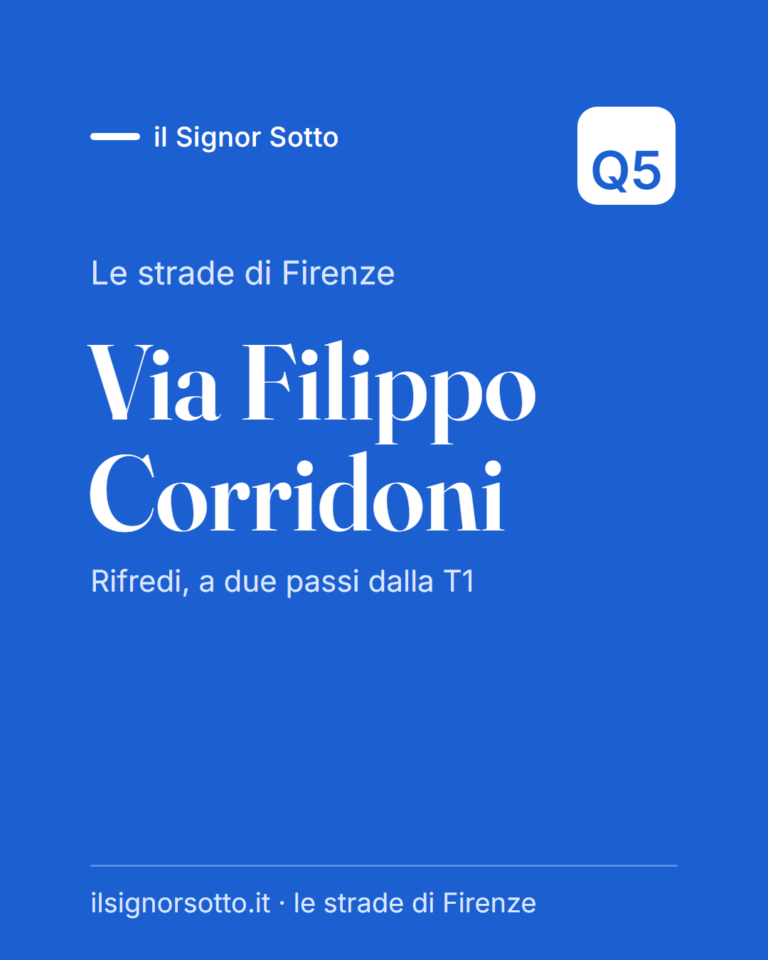 Via Filippo Corridoni, Quartiere 5 Firenze