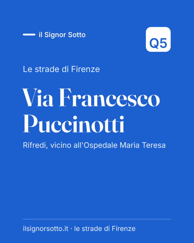 Via Francesco Puccinotti, Quartiere 5 Firenze