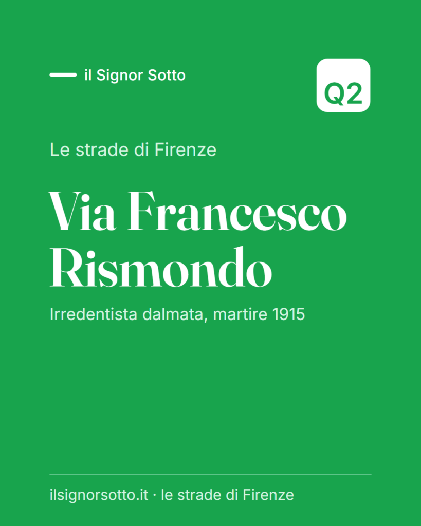 Via Francesco Rismondo, Quartiere 2 Firenze