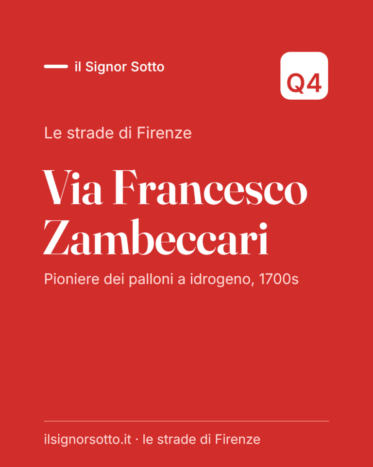 Via Francesco Zambeccari, Quartiere 4 Firenze