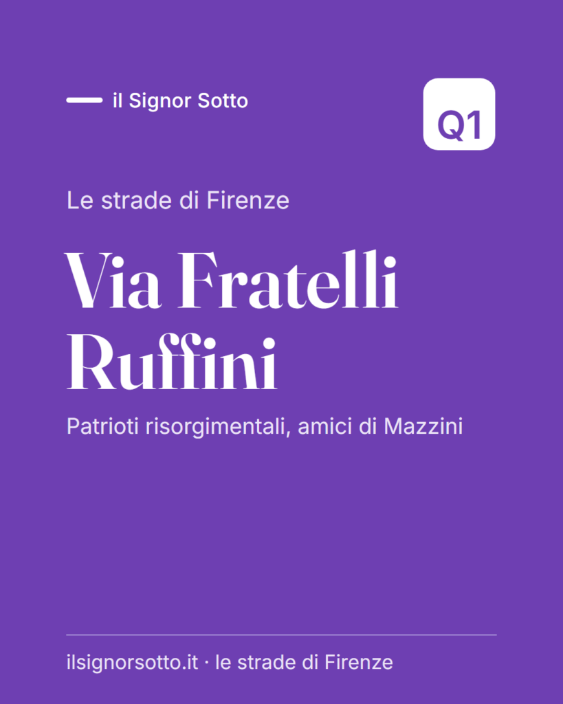 Via Fratelli Ruffini, Quartiere 1 Firenze