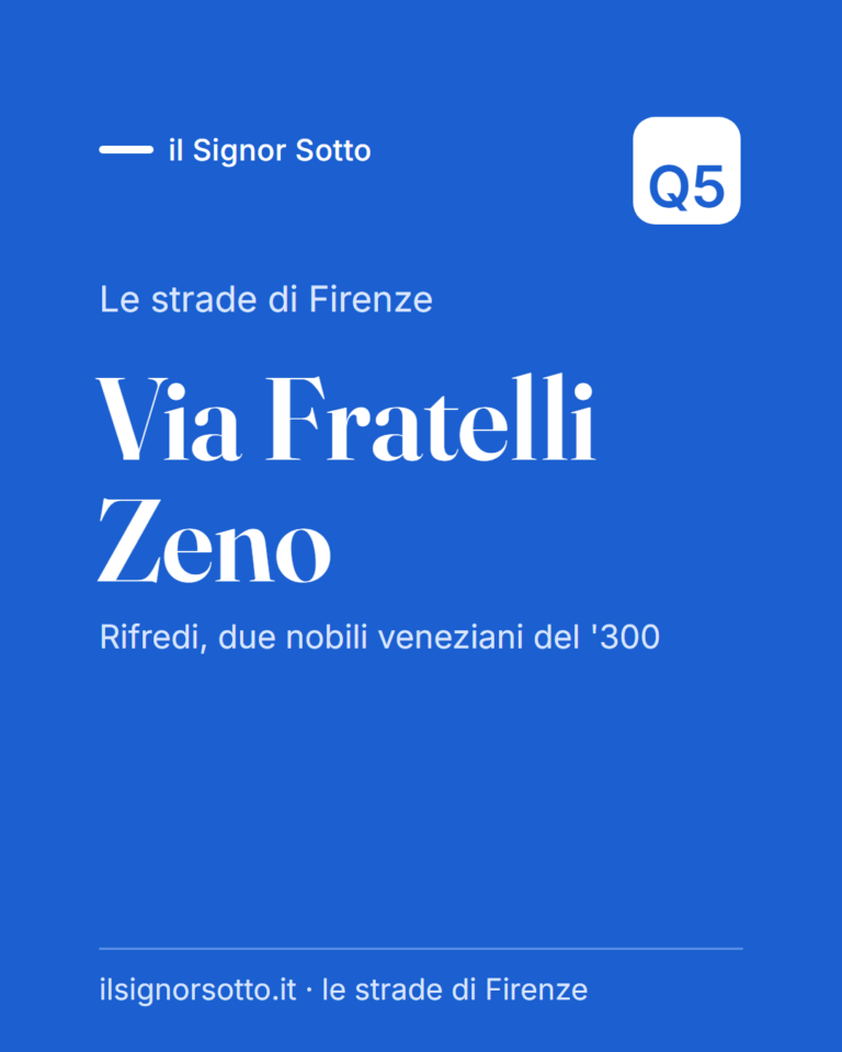 Via Fratelli Zeno, Quartiere 5 Firenze
