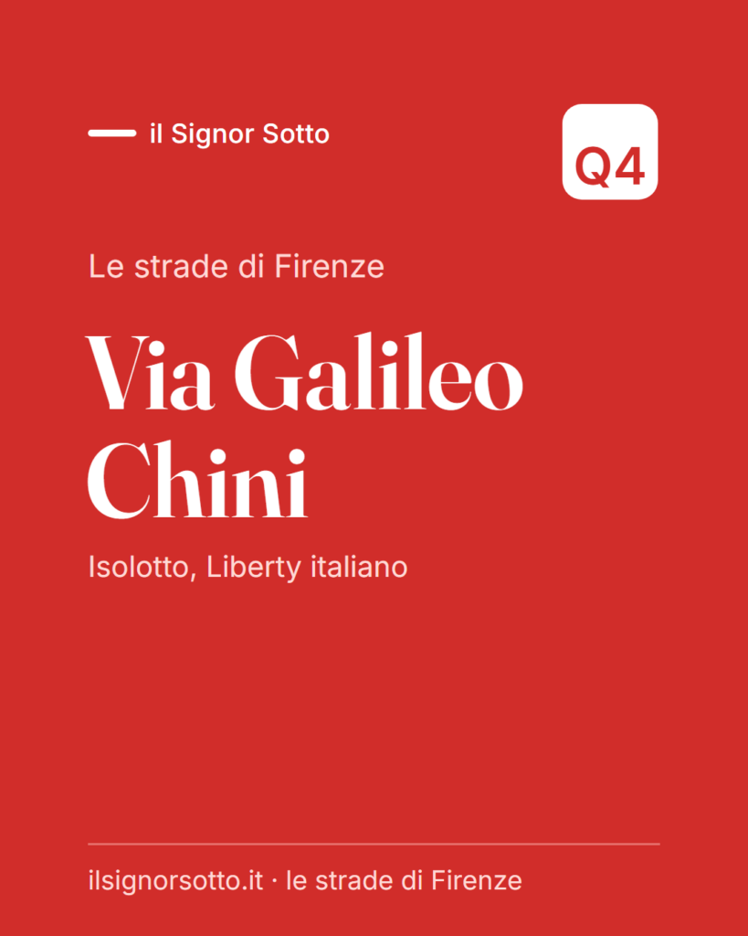 Via Galileo Chini, Quartiere 4 Firenze