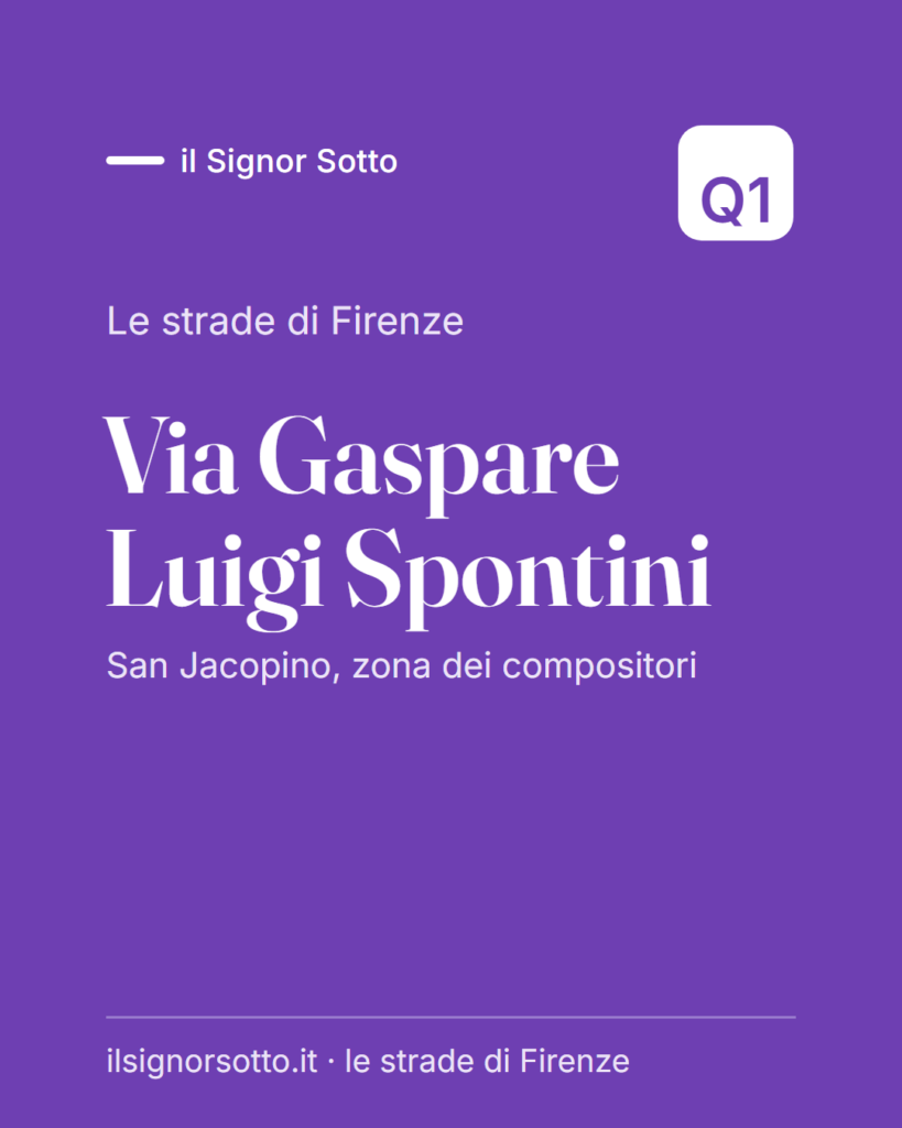 Via Gaspare Luigi Spontini, Quartiere 1 Firenze