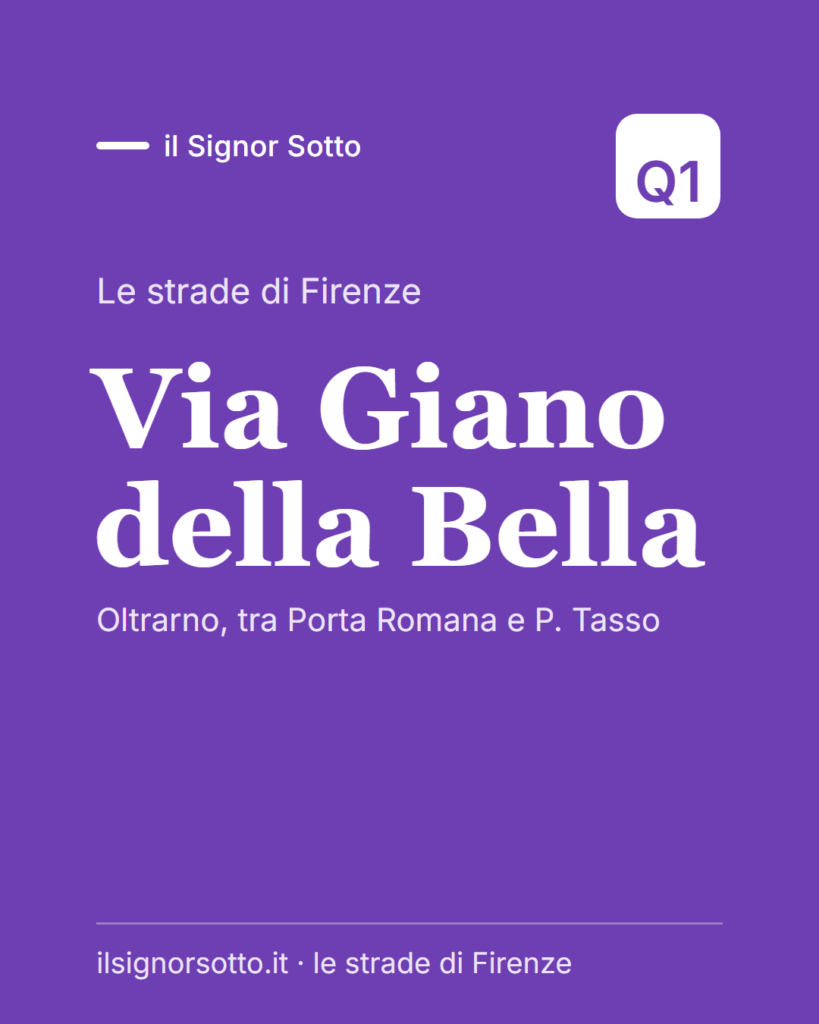 Via Giano della Bella, Quartiere 1 Firenze