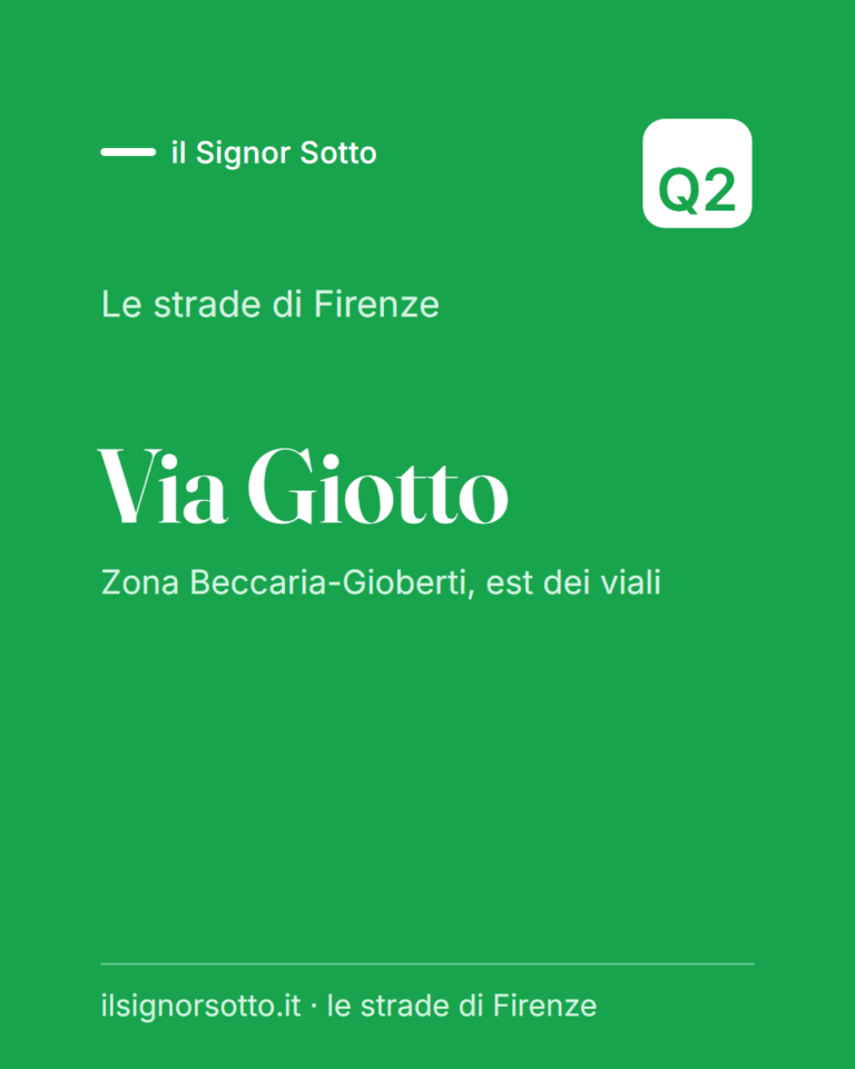 Via Giotto, Quartiere 2 Firenze
