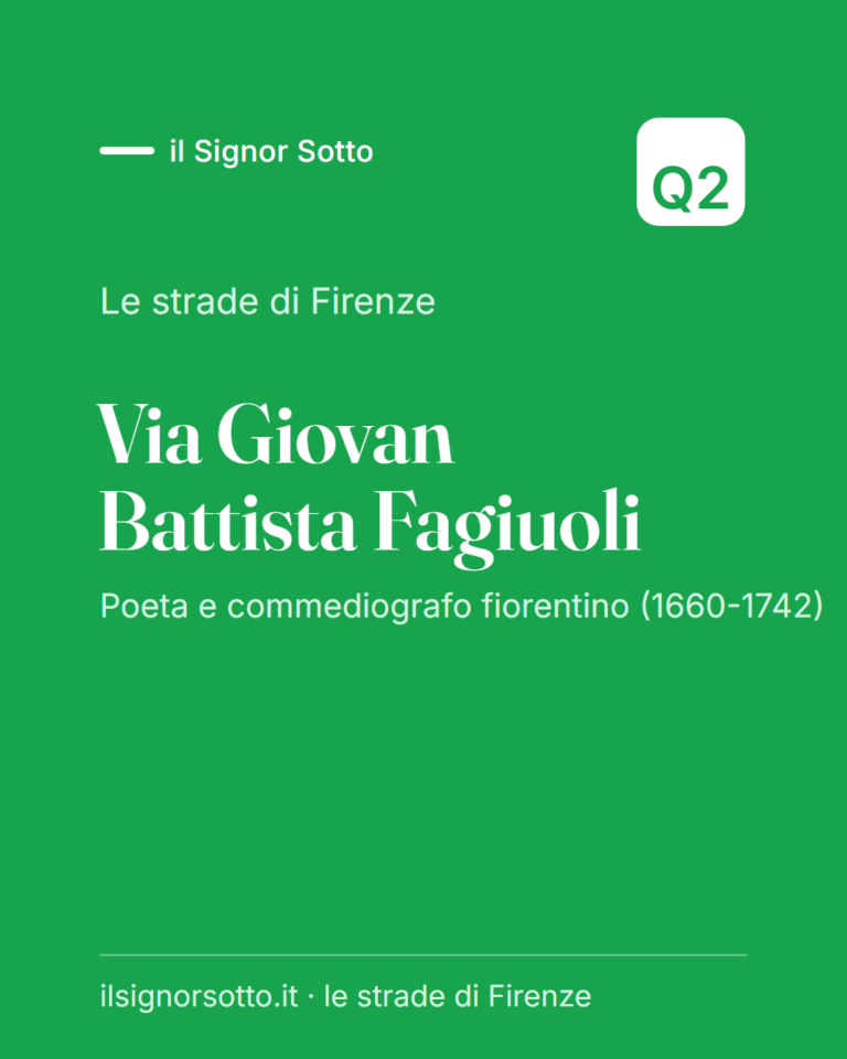 Via Giovan Battista Fagiuoli, Quartiere 2 Firenze