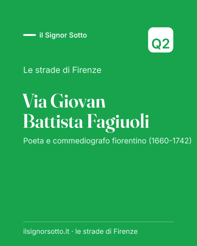 Via Giovan Battista Fagiuoli, Quartiere 2 Firenze