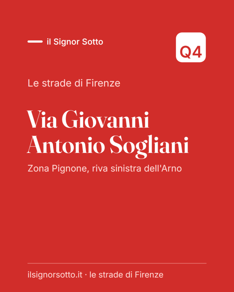 Via Giovanni Antonio Sogliani, Quartiere 4 Firenze