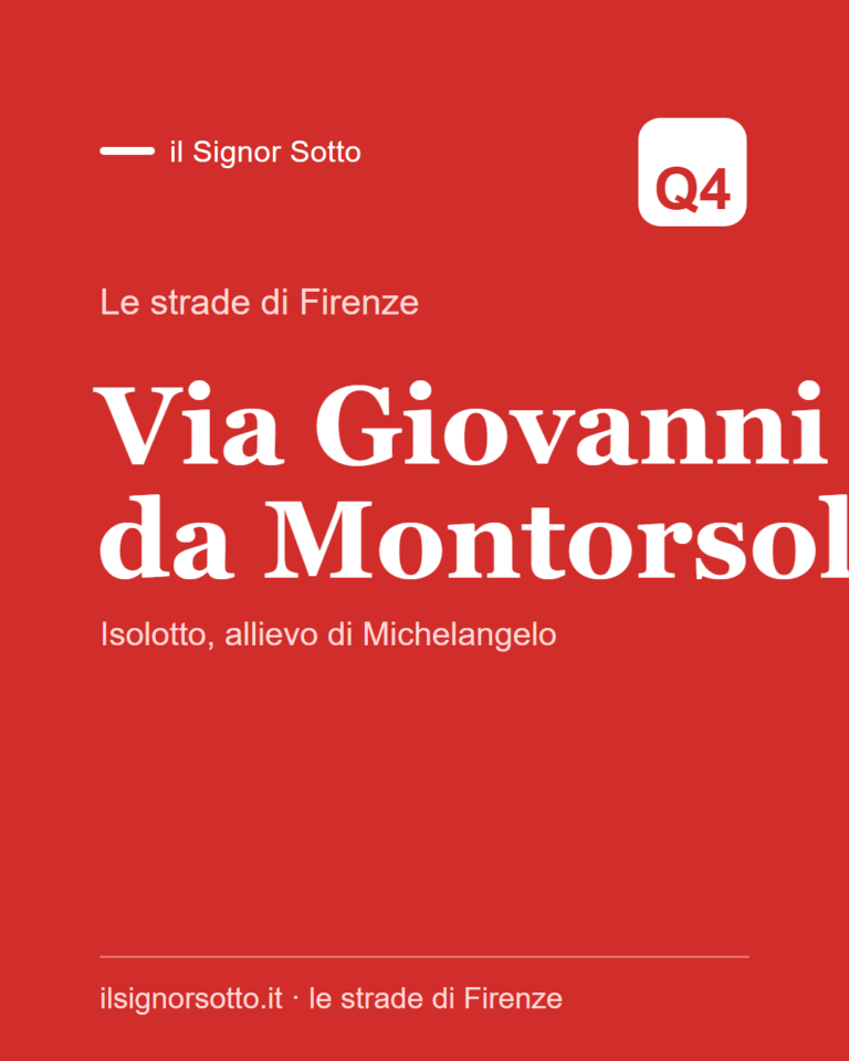 Via Giovanni da Montorsoli, Quartiere 4 Firenze