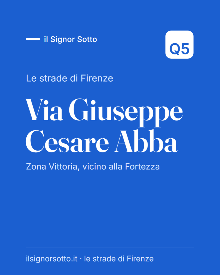 Via Giuseppe Cesare Abba, Quartiere 5 Firenze