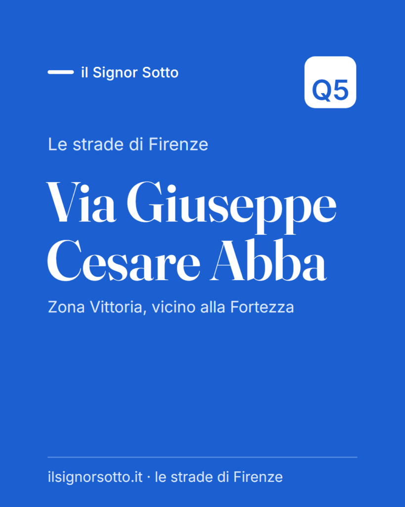 Via Giuseppe Cesare Abba, Quartiere 5 Firenze