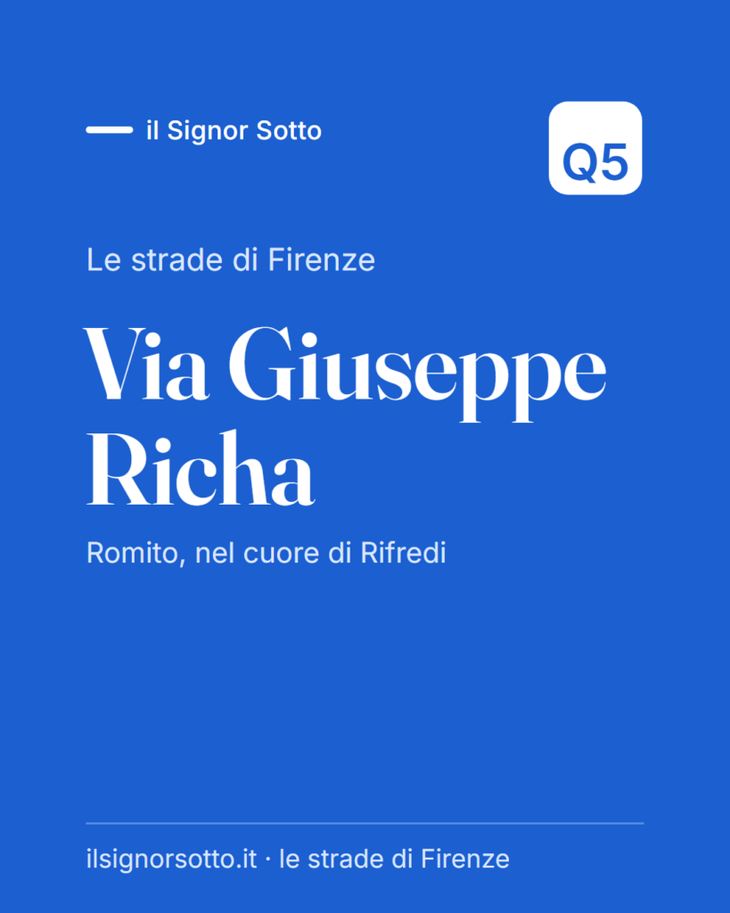 Via Giuseppe Richa, Quartiere 5 Firenze