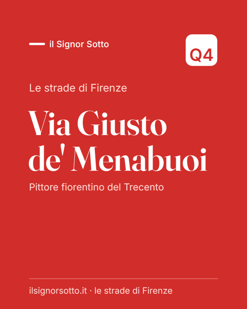 Via Giusto de’ Menabuoi, Quartiere 4 Firenze