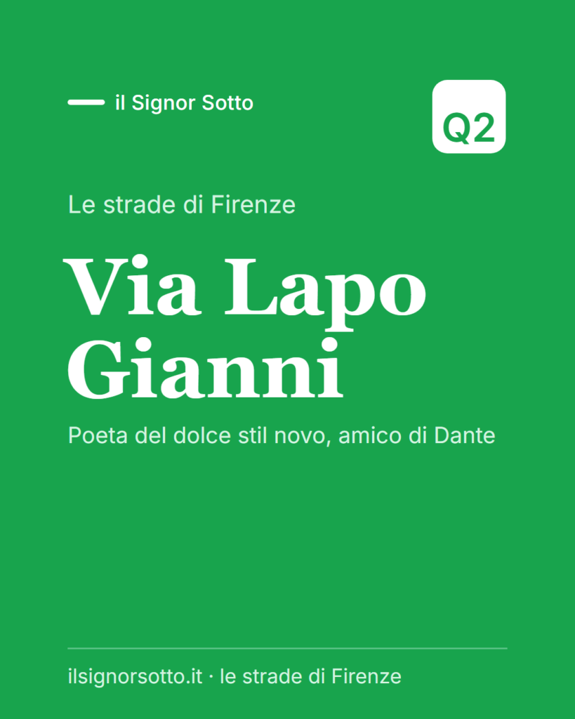 Via Lapo Gianni, Quartiere 2 Firenze