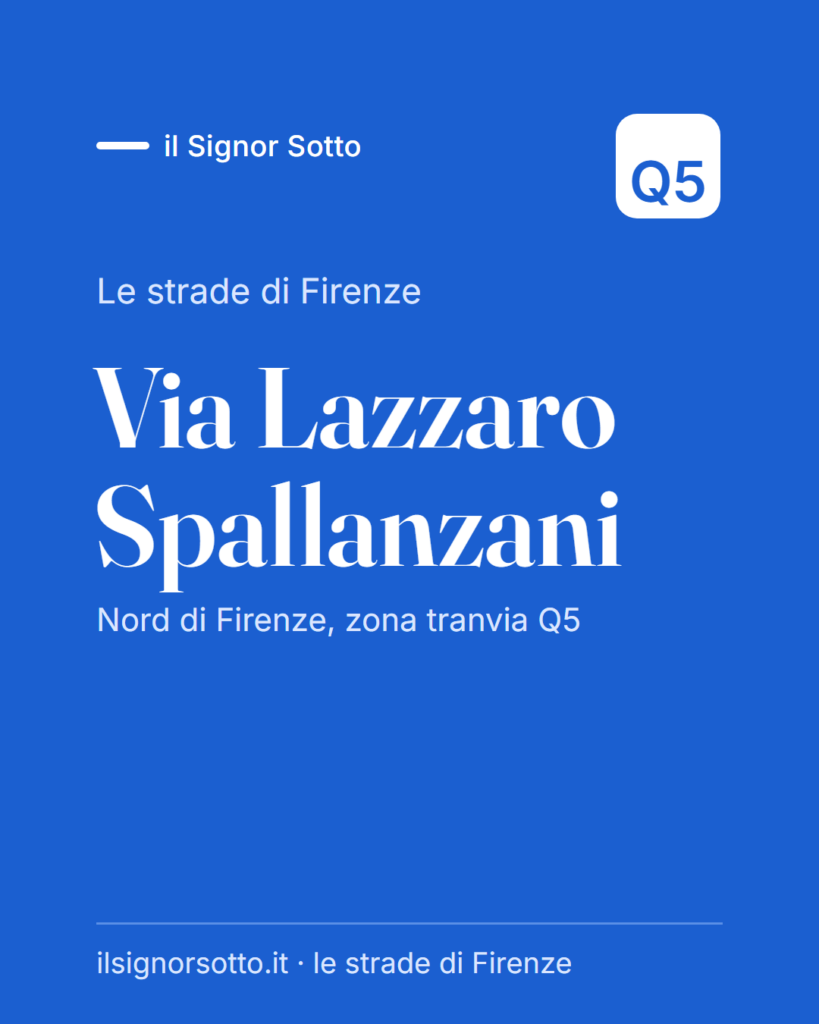 Via Lazzaro Spallanzani, Quartiere 5 Firenze