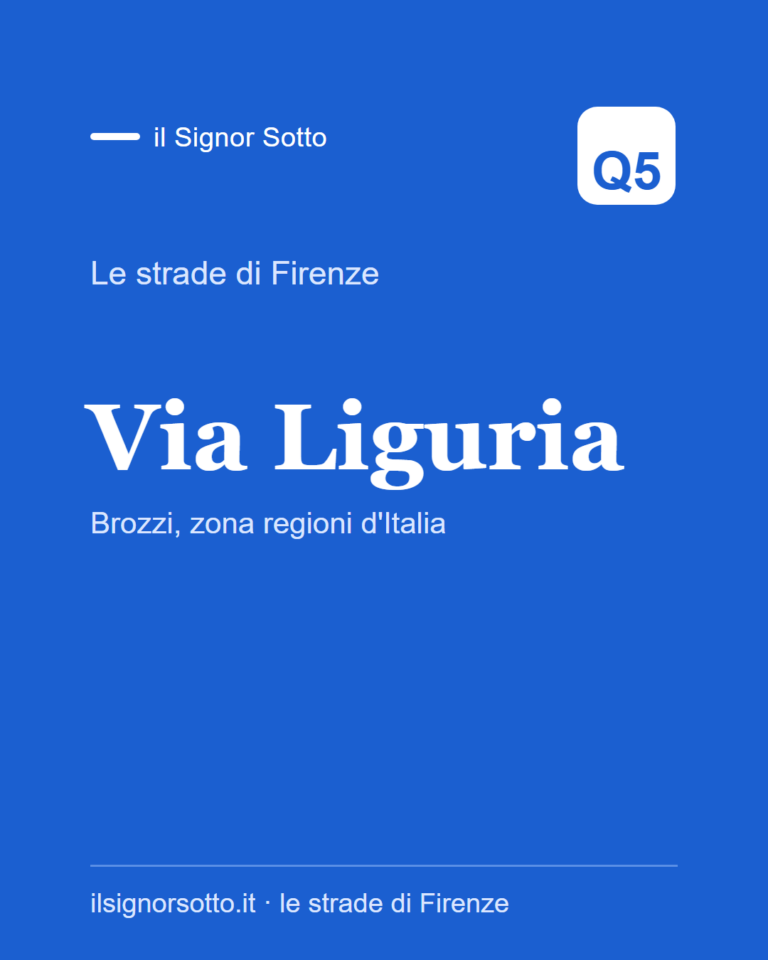 Via Liguria, Quartiere 5 Firenze