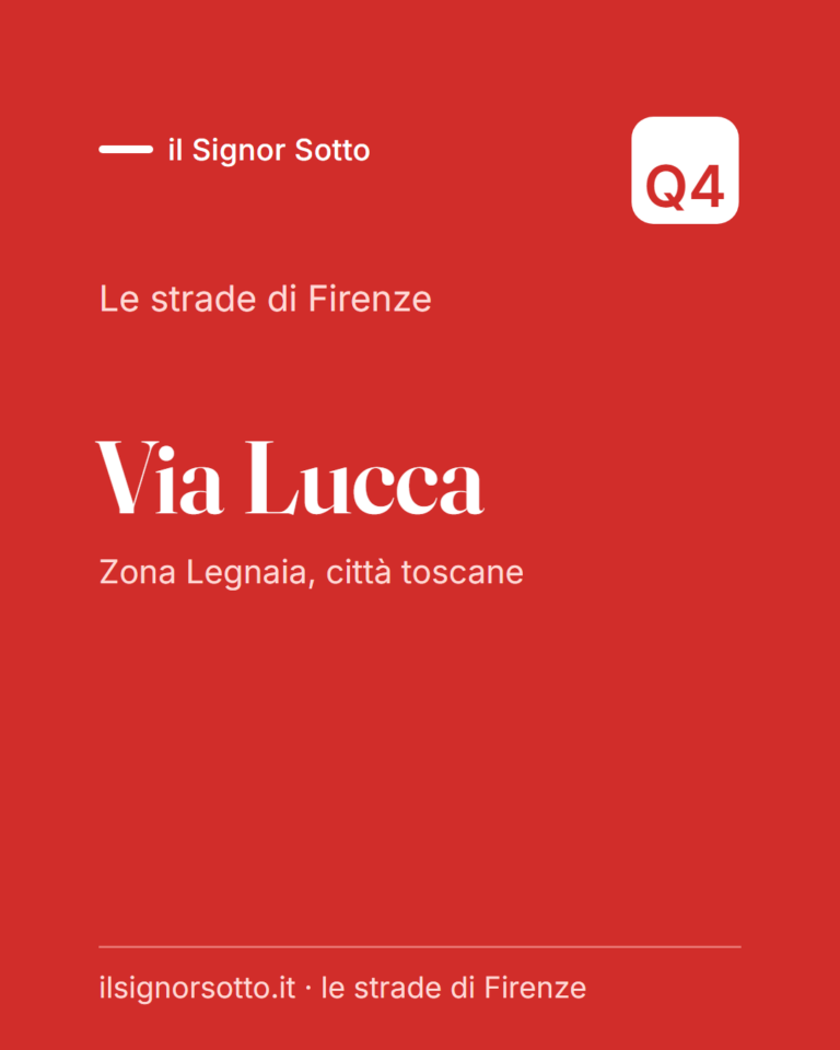 Via Lucca, Quartiere 4 Firenze