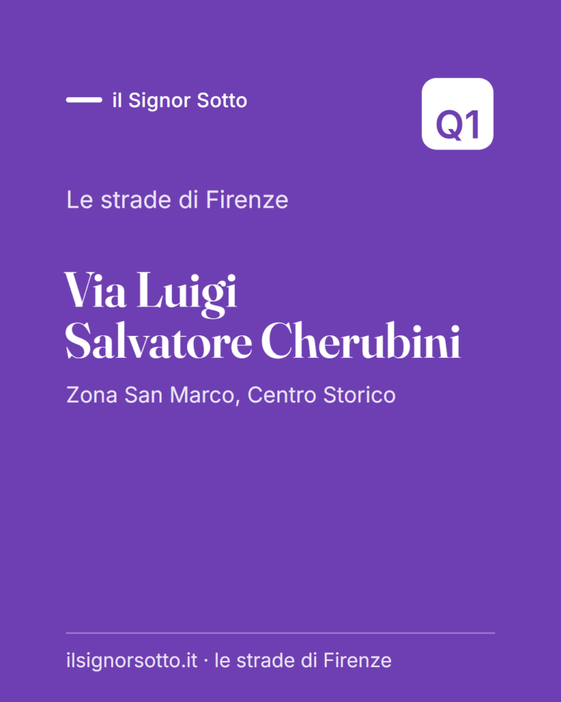 Via Luigi Salvatore Cherubini, Quartiere 1 Firenze