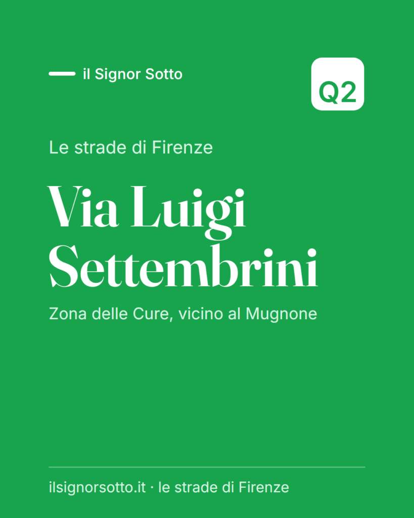 Via Luigi Settembrini, Quartiere 2 Firenze