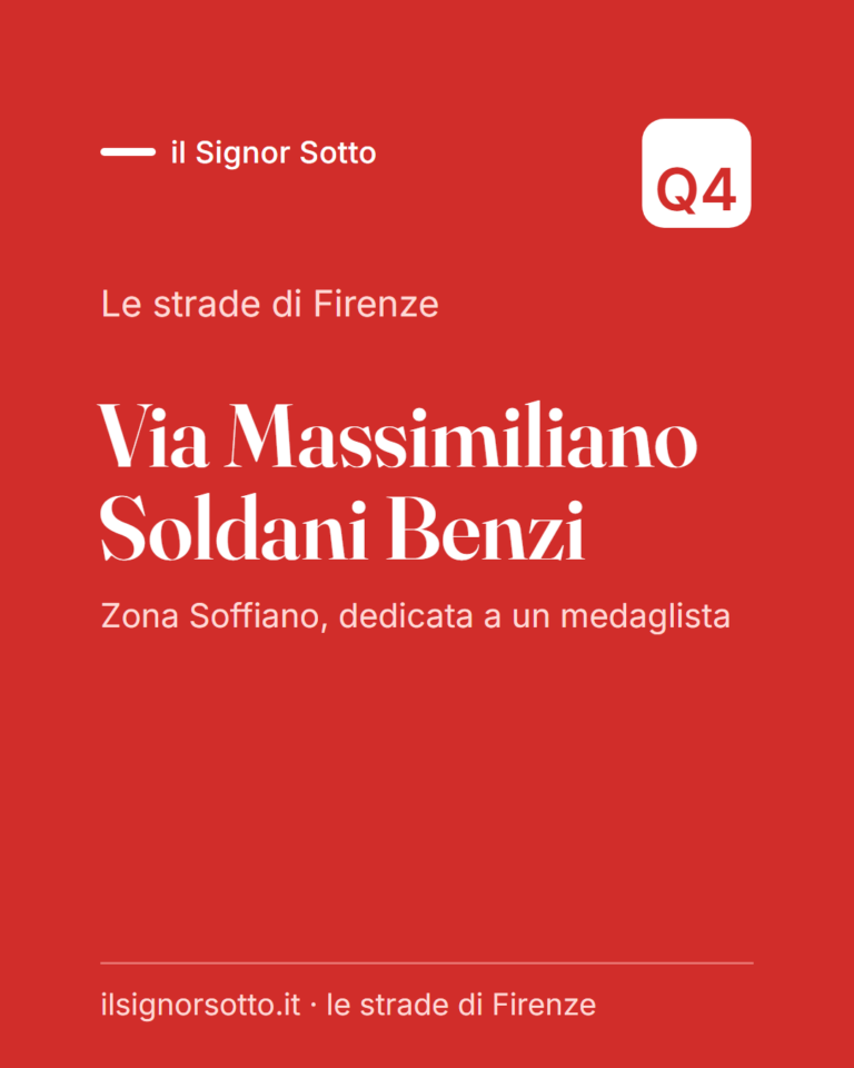 Via Massimiliano Soldani Benzi, Quartiere 4 Firenze