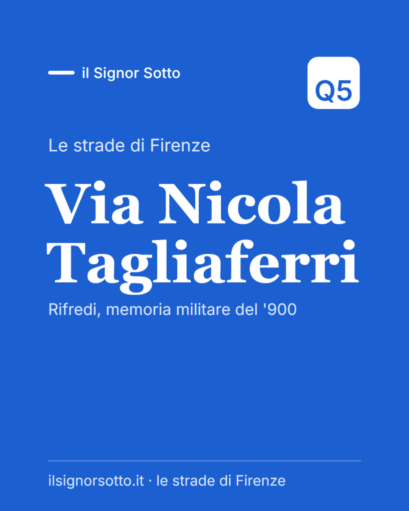 Via Nicola Tagliaferri, Quartiere 5 Firenze