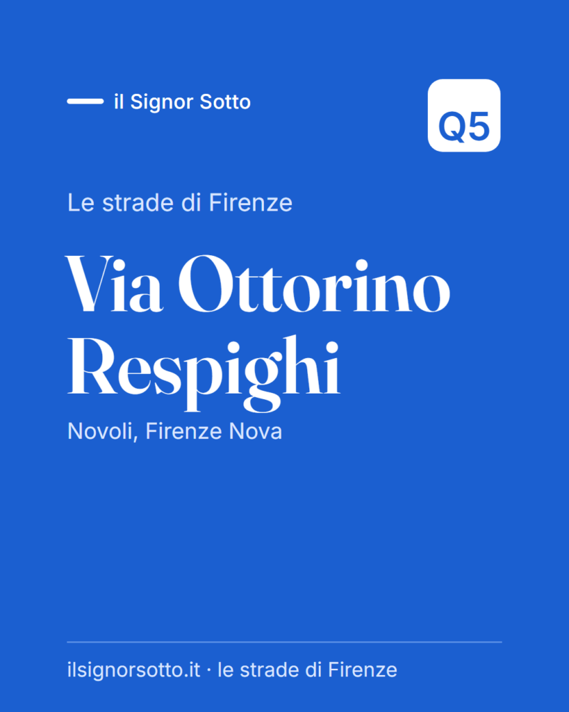 Via Ottorino Respighi, Quartiere 5 Firenze