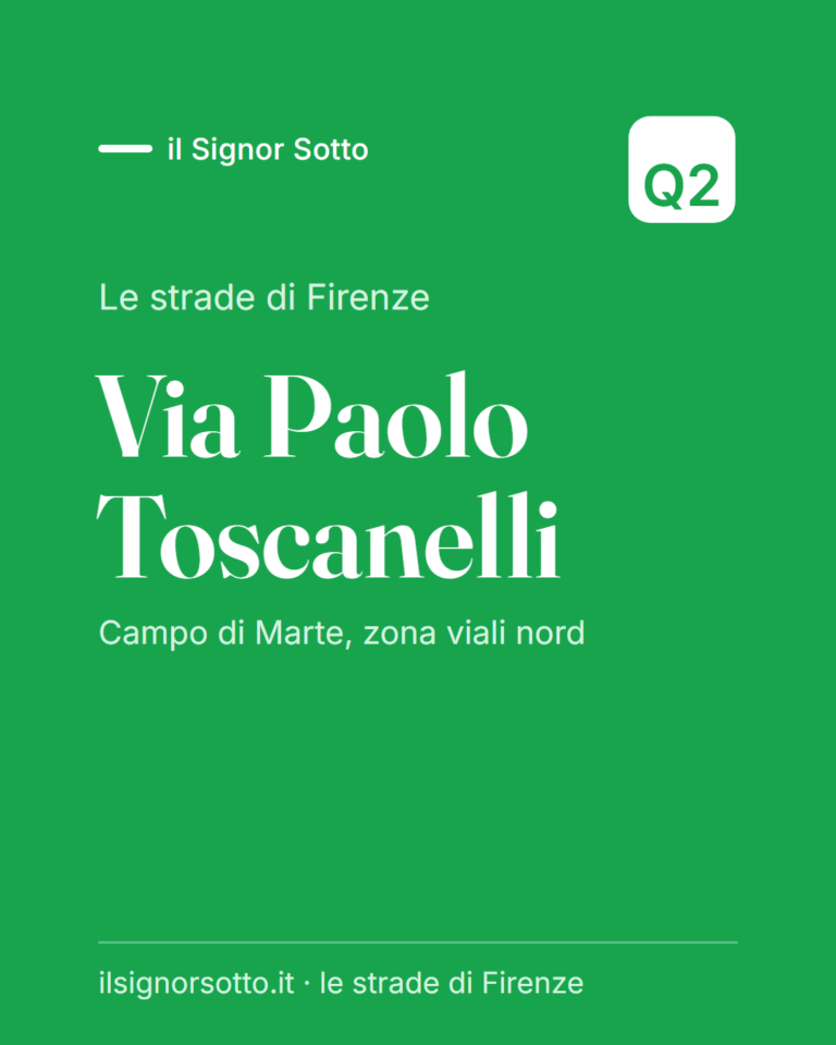 Via Paolo Toscanelli, Quartiere 2 Firenze