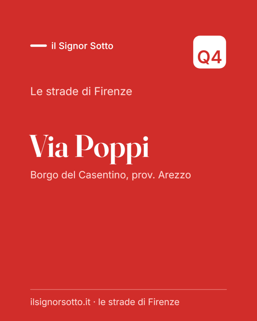 Via Poppi, Quartiere 4 Firenze