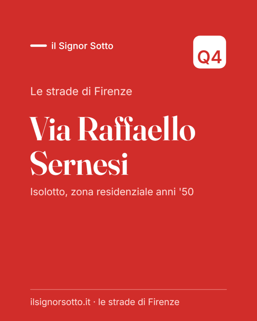 Via Raffaello Sernesi, Quartiere 4 Firenze