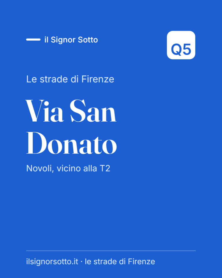 Via San Donato, Quartiere 5 Firenze