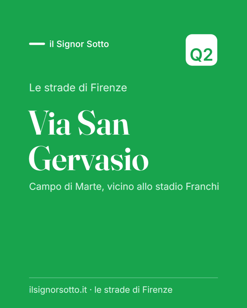 Via San Gervasio, Quartiere 2 Firenze