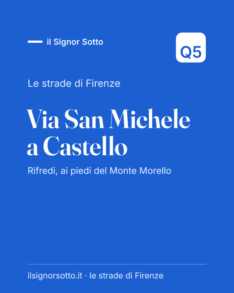 Via San Michele a Castello, Quartiere 5 Firenze
