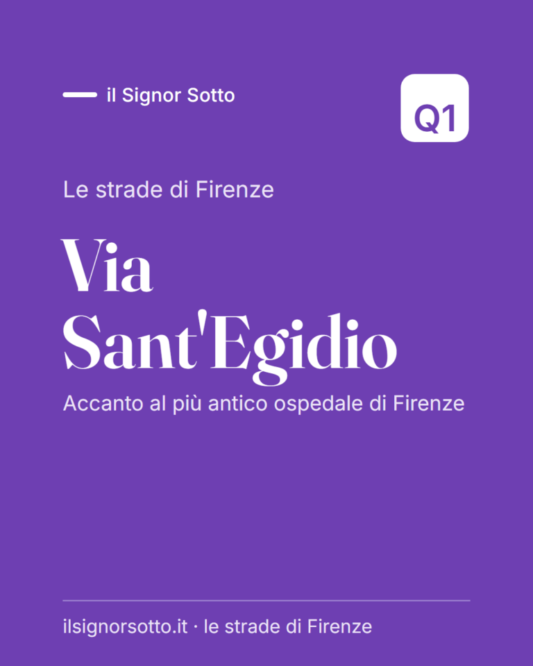Via Sant’Egidio, Quartiere 1 Firenze