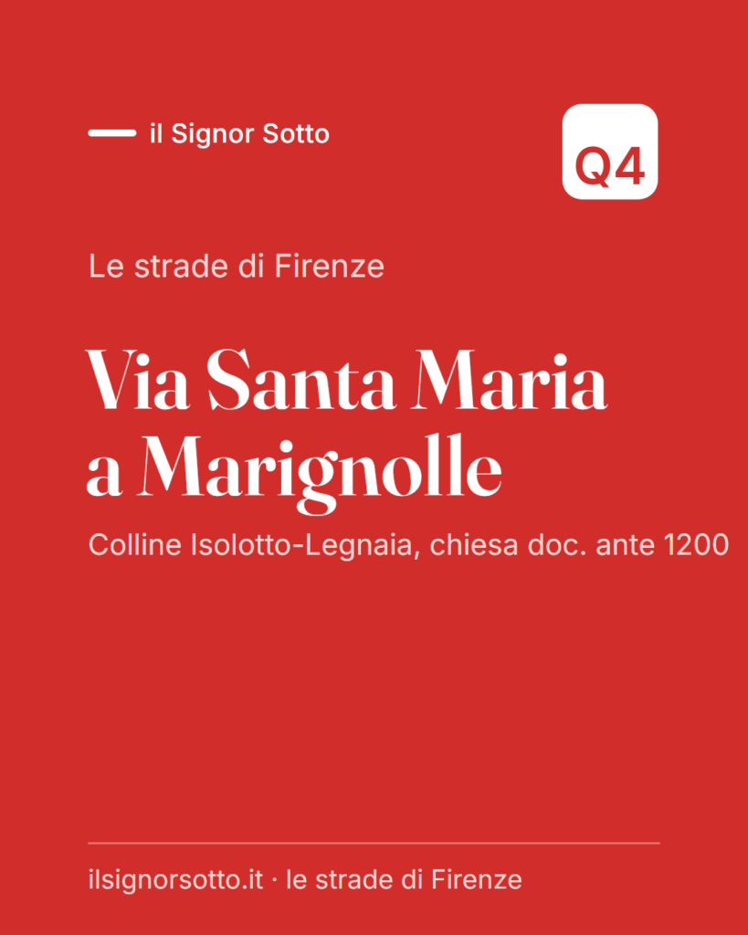 Via Santa Maria a Marignolle, Quartiere 4 Firenze